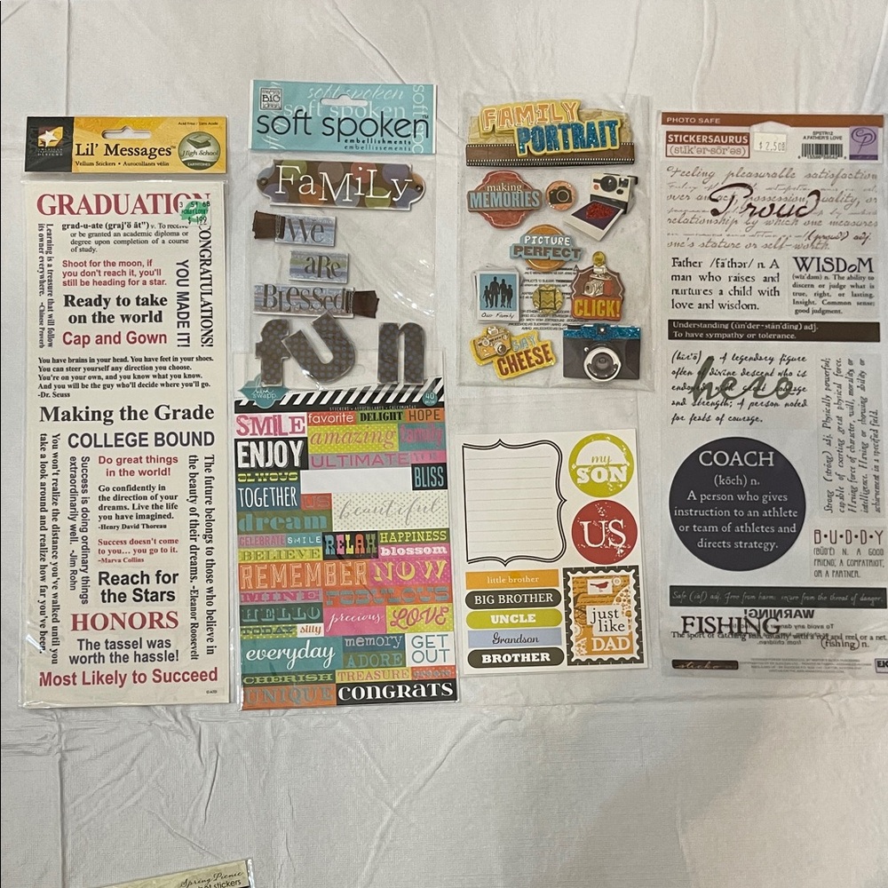 Family and Graduation Sticker Set